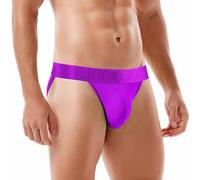 JOCKLAND Jock Strap Thongs, Sexy Brief Underwear for Men Athletic Supporters Underpants, Purple, XL