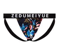 JOCKLAND Jock Straps for Men, Mens Fashion Jock Strap Athletic Supporter Comfortable Low Rise Thong Underwear Briefs, Flower Bush, L