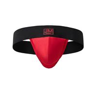 JOCKMAIL Jock straps for Men Big Pouch Jockstraps Wide Belt Athletic Supporter Underwear for Daily Comfort, Gym & Intimate Moments (UK, Alpha, M, Regular, Regular, RED)