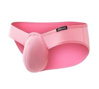 JOCKMAIL Men’s Briefs 3D Pouch Ice Silk Mens Briefs Quick Dry Men Brief Underwear for Gym Club Daily (UK, Alpha, M, Regular, Regular, pink)