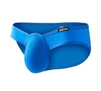 JOCKMAIL Men’s Briefs 3D Pouch Ice Silk Mens Briefs Quick Dry Men Brief Underwear for Gym Club Daily (UK, Alpha, M, Regular, Regular, blue)