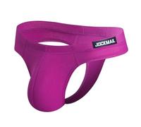 JOCKMAIL Men’s Thong Underwear Low Rise G-String Breathable Bikini Pouch T-Back Briefs for Gym & Nights Out (UK, Alpha, XL, Regular, Regular, purple)