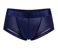 JOCKMAIL Mens Boxer Briefs Soft Ice Silk Semi Transparent Underwear for Men (as8, alpha, x_l, regular, regular, Navy)