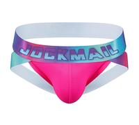 JOCKMAIL Mens Briefs Jockstrap Rainbow Comfort Men Underwear Jockstrap Men Jockstrap Athletic Supporter, 256rose
