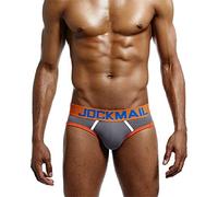JOCKMAIL Mens Jock Strap Briefs Sexy Backless Jockstraps Underwear for Intimate Moments & Everyday Wear Grey