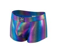JOCKMAIL Mens Metallic Boxer Shorts Sexy Shiny Shorts (as8, alpha, m, regular, regular, Rainbow)