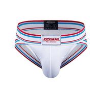 JOCKMAIL Mens Sexy Underwear Briefs Mesh Athletic Briefs Comfortable Men Sport Underwear for Gym & Daily Life White