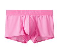 JOCKMAIL Mens Underwear Boxers Briefs Rainbow Men Boxers Comfortable Men Boxers Sport Underwear (L, Pink)