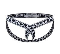 JOCKMAIL Mens Underwear Jockstrap Super Stretch Mens Jock Strap Athletic Supporter Mens Sport Jockstrap White