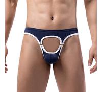 Jockstrap for Men Mens Underwear Sexy Underpants Cotton Sexy Breathable Underwear Briefs Men Gay Man Sexy Underwear Sales Daily Essentials Plus Size Christmas Navy