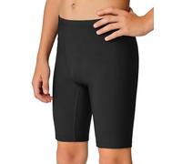 JOCMIC Boys Swim Jammers Youth Competitive Swim Team Trunks Athletic Swimsuit Quick Dry Swimming Shorts Black, 9-10 Years, Tag 140