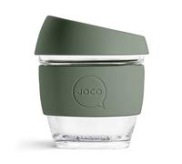 JOCO 8oz Glass Reusable Coffee Cup (Desert sage)