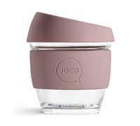 JOCO 8oz Glass Reusable Coffee Cup (Dune Taupe)