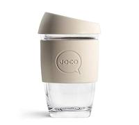 JOCO Cup 6oz - Eco-innovative Borosilicate Glass Reusable Classic Cup - (Sandstone)