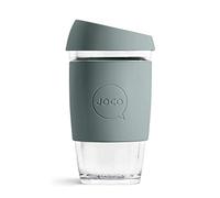 JOCO Glass Reusable Coffee Cup (Bluestone, 16 oz)
