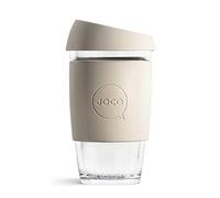 JOCO Glass Reusable Coffee Cup (Sandstone, 16 oz)
