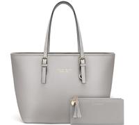 Jocose Moose Women Handbag Laptop Tote Bag Large PU Leather Shoulder Bag Designer Lightweight Computer Tote Bag, Gift with a Ladies Purse