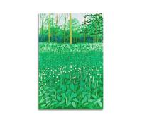 jocrynsi David Hockney Vintage Abstract Wall Art Beige Posters Aesthetic Canvas Wall Art Print Home Decor for Bedroom Living Room12x18inch(30x45cm) Unframe-style
