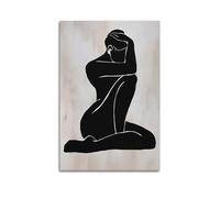 jocrynsi Henri Matisse Black Nude Print Vintage Modern Minimalist Posters Aesthetic Canvas Wall Art Print Home Decor for Bedroom Living Room12x18inch(30x45cm) Unframe-style