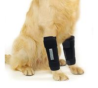 JOCUND Dog Front Leg Brace, Pair of Dog Leg Brace with Metal Strips, Canine Front Leg Hock Wrap Sleeve for Carpal Support, Protects Wounds Brace Heals and Prevents Injuries and Sprains (L/XL)