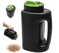 JODAIS Hand Held Fertilizer Spreader, Seed Spreader, 2L Adjustable Grass Seed Spreader with 3 Kinds of Openings Portable Multipurpose Spreader for Gardening Snow Melting Seed Spreader
