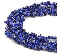 jodaying 3-5mm Natural Blue Lapis Lazuil Gemstone Chips Loose Beads Semi Precious for Jewelry Making DIY Handmade Craft Supplies 1 Strand per Bag Approxi 32"