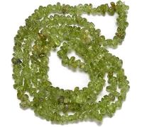 jodaying 3-5mm Natural Green Peridot Gemstone Chips Loose Beads Semi Precious for Jewelry Making DIY Handmade Craft Supplies 1 Strand per Bag Approxi 32"