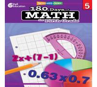 Jodene Smith 180 Days™: Math for Fifth Grade Paperback Book in White Jodene Smith White