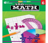 Jodene Smith 180 Days™: Math for Sixth Grade Paperback Book Jodene Smith Multicolor