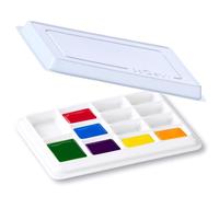 JODEVI Ceramic Paint Palette for Artists 13 Well Watercolor Palette Mixing Tray Ceramic Paint for Painters