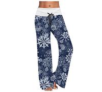 Jodhpurs with Mobile Phone Pocket An Der lockere, Elastic, Printed Jogging Bottoms with High Waist, for Women, Thermal Riding Breeches, Size 40, blue, M
