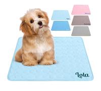 Jodimitty Dog Cooling Mat Durable Pet Cool Mat for Dogs Cats, Waterproof & Easy Clean Ice Silk Blanket Puppy Cushion 6 Sizes (Light Blue)