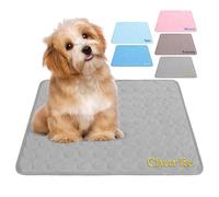 Jodimitty Dog Cooling Mat Durable Pet Cool Mat for Dogs Cats, Waterproof & Easy Clean Ice Silk Blanket Puppy Cushion 6 Sizes (Grey)