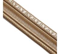 Jodimitty Wallpaper Borders Self Adhesive 2.3mx8cmx4.5mm Nice Ceiling Coving Waterproof Anti-Collision Skirting Board Covers Wall Trim for Corner Line Ceiling Border (Coffee)