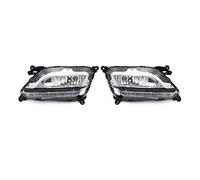 Jodriva 1 Pair Car Front Bumper Fog Lights Assembly Driving Lamp Foglight With LED, for Kia, K4 2014 2015 2016 Fog Lamp Car Fog Light Assembly