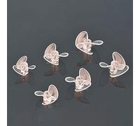 Jodriva 1 Pc Transparent High Speed 3mm Prop RC Boat 3 Blades Propeller Toughness Positive/Reverse Screw Rc Three Blade Boat Propeller(D34mm Reverse)