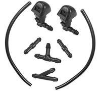 Jodriva 1 Set Windshield Washer Nozzles Fluid Hose with Connectors, for Odyssey, 2011-2017,76810-TK8-A01 Windshield Heater Nozzle