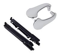 Jodriva 1Pair, for Mercedes-Benz, W203 C-Class C230 03-07 Front Left and Right Door Pull Handles & 2Pcs Front Bumper Bracket End Bumper Bracket Replacement
