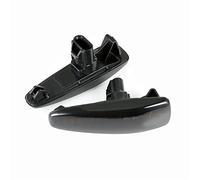 Jodriva 2 Pieces Dynamic Fender Side Marker Turn Signal Lights Mistubish Lancer Evolution X Outlander Sport Mirage 8351A001 Car Indicator Light(Dynamic black shell)