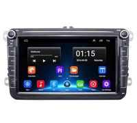Jodriva 2din HD 8inch Car Radio Android Video Player GPS WIFI Bluetooth Navigation, for VOLKSWAGEN, for Passat, for Skoda Stereo Car Multimedia Display Unit(2 32G Caplay Wireles)
