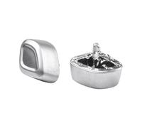 Jodriva 2PCS Auto Seat Headrest Adjust Switch Button Cover 2129050251/2129050351, for E Class W212/W166/W292 Silver Car Seat Adjustment Switch