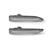 Jodriva 2pcs Car Dynamic Flowing Amber Sequential Indicator Side Marker Light Turn Signal Lamp Fits, for, E65 E66 E67 2001-2008 Car Indicator Light(No Dynamic Clear)