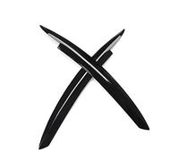 Jodriva 2Pcs Car Rear Window Side Spoiler Wing Canard Canards Splitter Front Headlight Eyelid Trims, for Golf 6 MK6 GTI/GTR/GTD 2008-2013 Rear Window Spoiler(Black Trim)