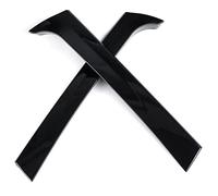Jodriva 2Pcs Car Window Rear Spoiler Side Wing Splitter Trim Gloss Black Exterior Parts Auto Replacement Parts, for Tiguan, for MK2 2017 On Rear Window Spoiler