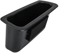 Jodriva 2Pcs Door Handle Armrest Storage Box Container, for Volvo 2010-2017 Black Abs Plastic Car Interior Organizer, for Front Seats Door Handle Storage Unit