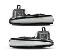 Jodriva 2Pcs Dynamic Amber Mirror Turn Signal Light, for TOYOTA, Alphard MK3 2016-2019 Tacoma MK3 2016-2020 Highlander MK4 Vellfire, for RAV4, MK5 Car Indicator Light(Dynamic Clear Case)
