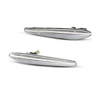 Jodriva 2Pcs Dynamic Amber Side Marker Turn Signal Light Flowing Water, for Alfa Romeo, 159 Typ 939 2005-2010 Boera Typ 939 2005 Car Indicator Light(Dynamic Clear Case)