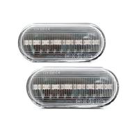 Jodriva 2PCS Dynamic Blinker Turn Signal Light Car Side Marker Amber Light, for Volkswagen, for Bora, for Golf 3 4, for Passat 3BG, for POLO, SB6 Car Indicator Light