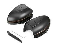 Jodriva 2Pcs Dynamic Turn Signal Lights Side Mirror Indicator Smoked Rearview Mirror Blinker, for VW, for Golf MK6 R20, for Golf GTI 6, for Touran Car Indicator Light