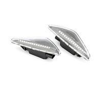 Jodriva 2PCS Dynamic Turn Signal Side Marker Light Sequential Blinker Light Lamp, for, X3 F25 X5 E70 X6 E71 SB20 Car Indicator Light(Transparent shell)